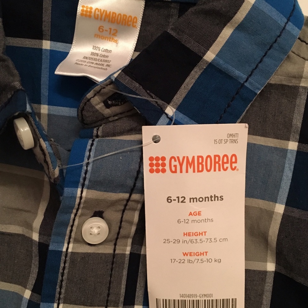 Gymboree button down NWT - Picture 2 of 2